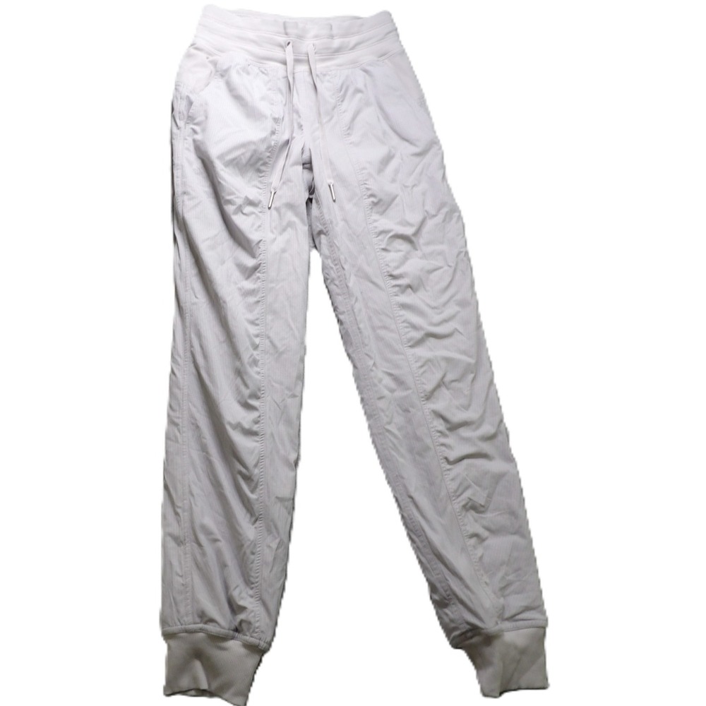 Lululemon Dance Studio Lined Jogger Pants Fitness Sweatpants Nylon Women 0 White